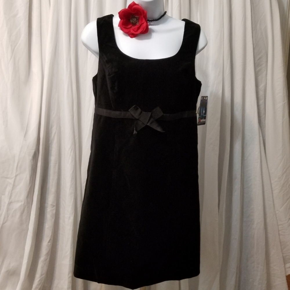 Black Vintage Velvet Dress